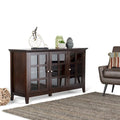 MASSIVHOLZ 62 Zoll breiter Übergangs-Stauraumschrank - 62w x 18d x 34 h
