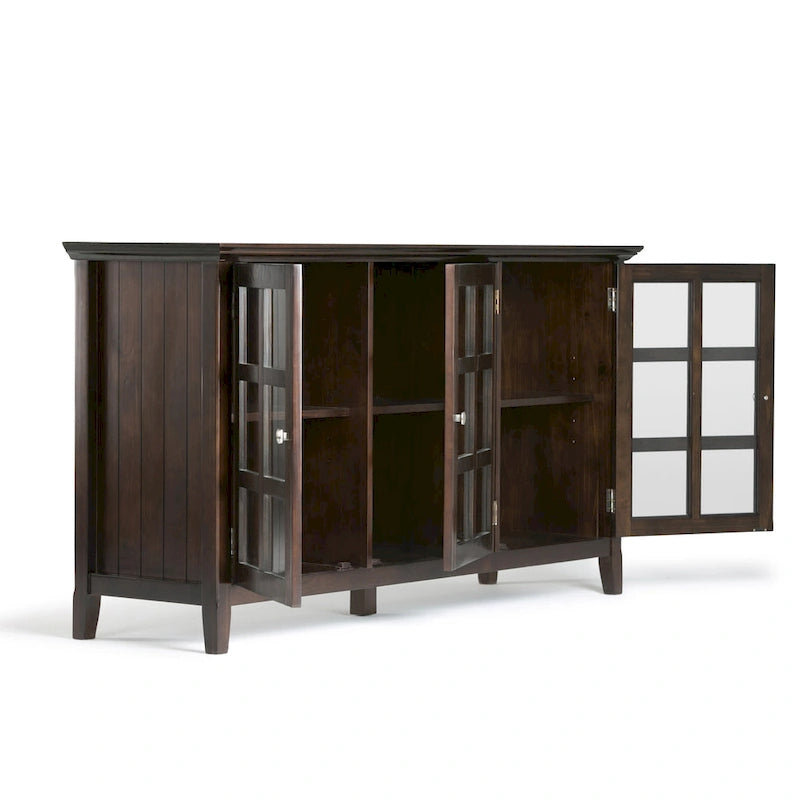 MASSIVHOLZ 62 Zoll breiter Übergangs-Stauraumschrank - 62w x 18d x 34 h