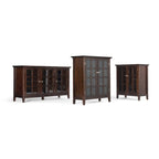 MASSIVHOLZ 62 Zoll breiter Übergangs-Stauraumschrank - 62w x 18d x 34 h
