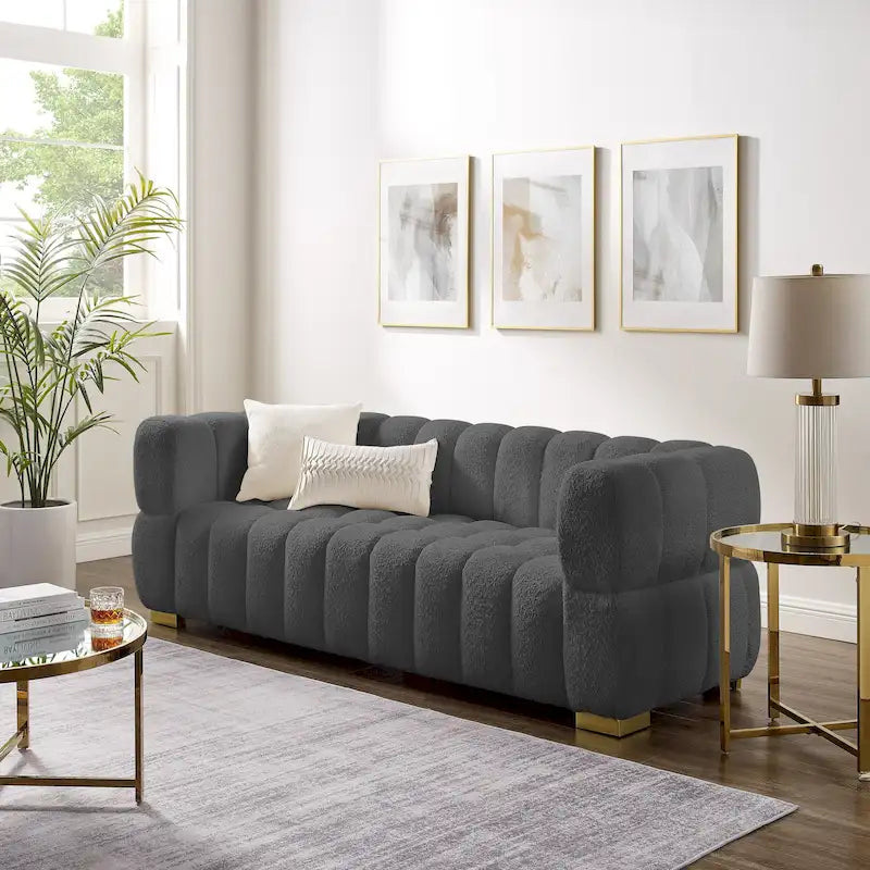 Divano Moderno da 85 pollici, Comodo Divano da Salotto - 85 x 33.86