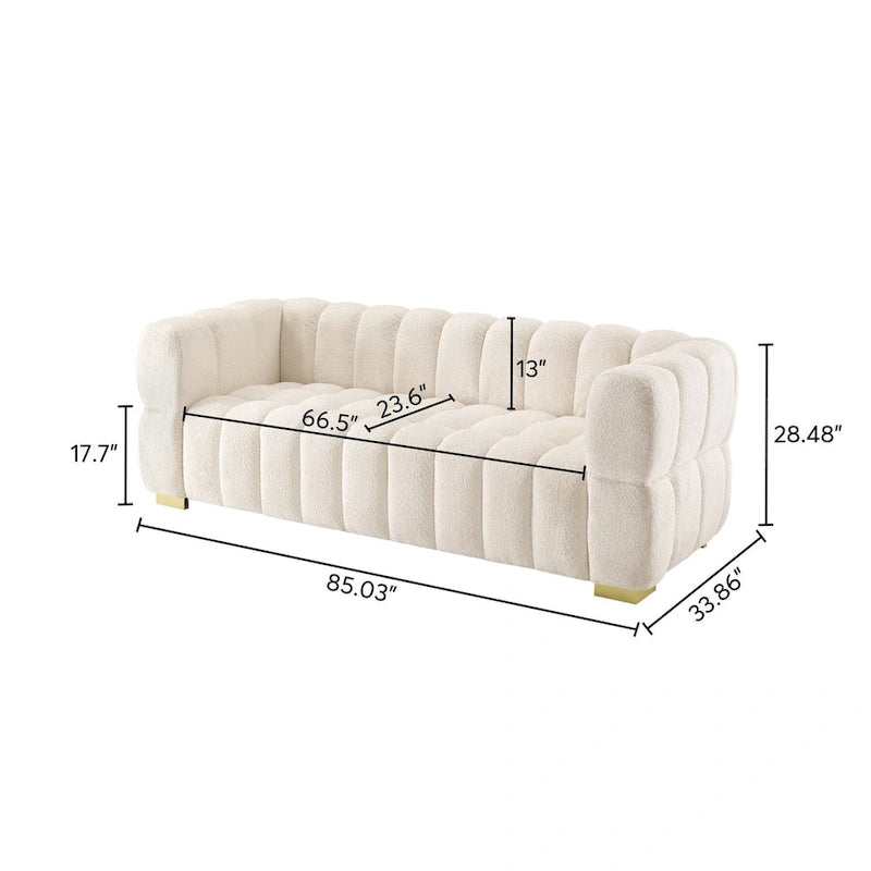 Divano Moderno da 85 pollici, Comodo Divano da Salotto - 85 x 33.86