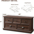 Storage Closet Bench - 15.86D x 45W x 21.14H