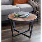 Kate and Laurel Gerhardt Round Coffee Table - 24x24x15.5