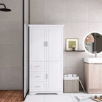 Armadio portaoggetti con ante e tre cassetti, 81 cm L x 183 cm H